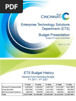 Enterprise Technology Solutions Budget Presentation