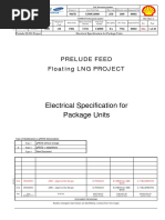 Electrical Specification For Package Units: Prelude Feed Floating LNG PROJECT