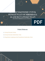 Konsep Ekonomi Untuk Penggunaan Sumberdaya Alam Dan Lingkungan