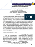 Validation and Utilization of The Contextualized Disaster Readiness and Risk Reduction (DRRM) Modules