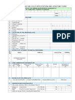 Change of Land Use (Clu) Application and Scrutiny Form: DD MM Yyyy DD MM Yyyy A