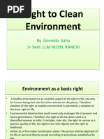 Right To Clean Environment