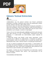 6º ANO PESQUISA Gênero Textual Entrevista