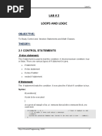 Lab # 2 Loops and Logic: Objective: Theory