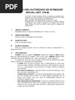 Art. 216B - Registro Não Autorizado de Intimidade Sexual