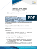 Guía de Actividad y Rubrica de Evaluación - Fase 3 - Aplicación de Procesos de Gestión de Talento Humano