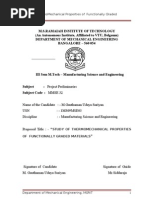 Study of Thermomechanical Properties of Functionally Graded Materials