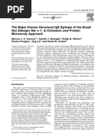 The Major Human Structural IgE Epitope of The Brazil Nut Allergen Ber e 1 - A Chimaeric and Protein Microarray Approach