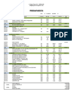 Presupuesto - Aligerado y Liviano - Techo Propio