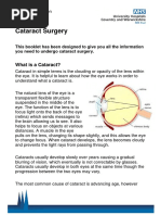 Cataract Surgery: Eye Unit