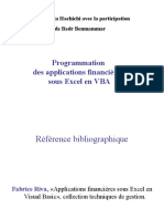 Programmation Des Applications Financières Sous Excel en VBA