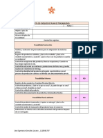 Ev - 009 Lista de Chequeo