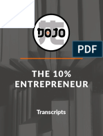 THE 10% Entrepreneur: Transcripts