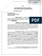 Declaran Improcedente Demanda de Habeas Corpus A Juan Carlos Morillo