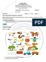 Guia 2. Grado 4. Conectores, Sustantivo y Adjetivo