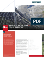 Rockfall Protection Snow Barriers: Maccaferri