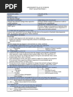 Sample Assessment 3 Plan in Science 4