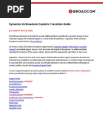 Symantec To Broadcom Support Systems Transition Guide 03.06.20