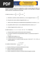 Taller de Repaso de Álgebra Lineal