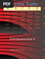 Irregular Verbs Jeopardy Activities Promoting Classroom Dynamics Group Form - 48039