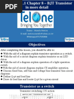 Electronics-I.1 - Chapter 8 BJT Transistor in More Detail