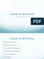 Attacks On Bittorrent: Presented by Andrew Sprouse