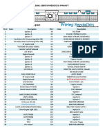 1991-1995 VH45DE ECU PINOUT: Pin # Color Pin # Color Description Description