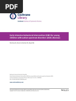 2018 - Early Intensive Behavioral Intervention (EIBI) For Young Children With Autism Spectrum Disorders (ASD)