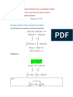 Ecuaciones Diferenciales de Primer Orden