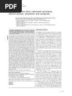 Brain Metastasis From Colorectal Carcinoma Clinical Picture Treatment and Prognosis