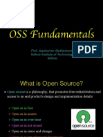 OSS Fundamentals: Prof. Jayakumar Sadhasivam, Vellore Institute of Technology, Vellore