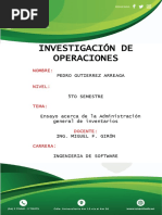 Ensayo Administracion de Inventarios