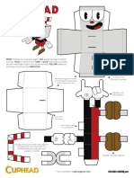 studioMDHR Cuphead Mugman PaperFoldables