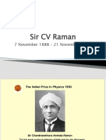 Sir CV Raman: 7 November 1888 - 21 November 1970