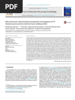 Microstructure and Mechanical Properties Investigation of CP