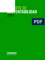 Reporte de Sustentabilidad 2018 - Tecnhit - Ingenieria