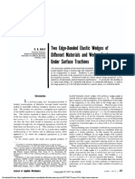 Two Edge-Bonded Elastic Wedges of Different Materials and Wedge Angles Under Surface Tractions