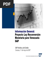 Informacion General Reconversion Monetaria Sap