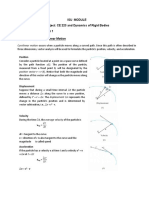 Isu Module Subject: CE 223 and Dynamics of Rigid Bodies Continuation of Chapter 1 Topic 4 General Curvilinear Motion