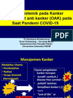 Terapi Sistemik Pada Kanker Dengan Obat Anti Kanker (OAK) Pada Saat Pandemi COVID-19