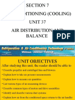 Section 7 Air Conditioning (Cooling) Unit 37 Air Distribution and Balance