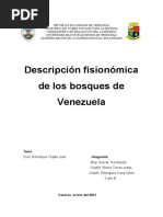 Descripcion Fisionomica de Los Bosques de Venezuela