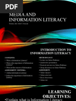 Media and Information Literacy