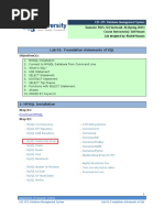 Lab 01: Foundation Statements of SQL