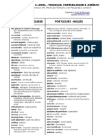 Finances, Accounting & Legal English-Portuguese Glossary