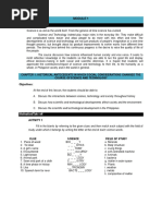 Chapter 1: Historical Antecedents in Which Social Considerations Changed The Course Ofscience and Technology Objectives