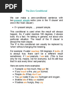 The Zero Conditional: Reaches Boils Eat Am