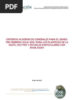 C) Criterios Académicos CETis, CBTis, CECyTEs y RVOE R5