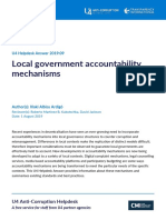 Local Government Accountability Mechanisms 2019