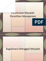 Perumusan Masalah Penelitian Manajemen